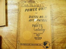 Livro de peças de unidade de energia CAT Caterpillar para diesel nº 11 auto Patrol 8G1-1008 comprar usado  Enviando para Brazil