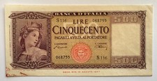 Lire 500 carta usato  Gatteo