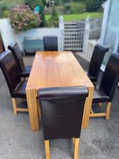 Solid oak dinning for sale  PONTYPOOL