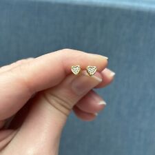 Gold heart stud for sale  CARDIFF