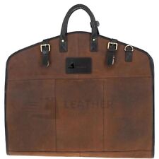 Transportador de terno de couro, bolsa de terno de viagem, bolsa de vestuário durável, presentes masculinos. comprar usado  Enviando para Brazil
