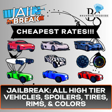 LIMITADO🚨| Jailbreak | JB | Todos os Veículos Spoilers Pneus Aros Cores -- LIMPO comprar usado  Enviando para Brazil