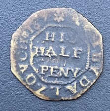 Half penny token for sale  HUNTINGDON