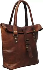 Usado, Bolsa de ombro feita à mão 16" vintage feminina genuína couro de qualidade superior comprar usado  Enviando para Brazil