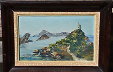 Ancien tableau huile d'occasion  Groisy
