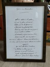 Manuscrit autographe marseilla d'occasion  Fouras