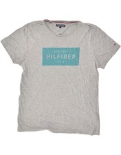 TOMMY HILFIGER Męska koszulka graficzna Top Medium Szary Bawełna AM05 na sprzedaż  Wysyłka do Poland