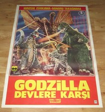 Pôster original do filme GODZILLA vs GIGAN 1972 King Ghidorah Kaiju 27x40 comprar usado  Enviando para Brazil