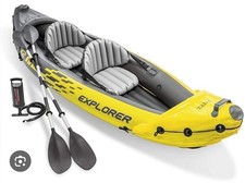 Caiaque inflável Intex Explorer K2 2 pessoas com remos de alumínio (68307EP), usado comprar usado  Enviando para Brazil