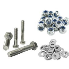 1/4 5/16 3/8 7/16 1/2" UNF PARAFUSOS HEXAGONAIS ARRUELAS NYLOC PEÇA ROSCADA ZINCADA comprar usado  Enviando para Brazil