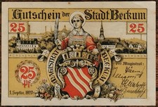 Billet allemagne pfennig d'occasion  Aunay-sur-Odon