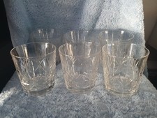 6 crystal tumblers x for sale  BEXLEY