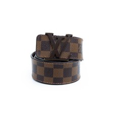 Używany, LOUIS VUITTON Damier Ebene brązowy pasek 95/38 na sprzedaż  PL