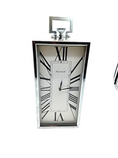 Wall clock silver for sale  MIRFIELD