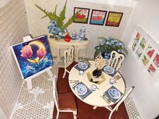 Usado, Conjunto de móveis para casa de bonecas 1:12 assentos de couro sintético + tapete comprar usado  Enviando para Brazil