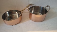 2 mini panelas vintage francesas de cobre Crofton 4,5" comprar usado  Enviando para Brazil