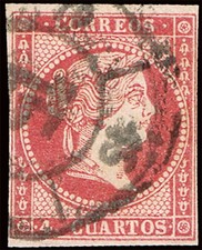 Zaragoza - Edi o 48B (T.III) - Isabel II - Matasello Rueda Carreta comprar usado Zaragoza - Edi o 48B (T.III) - Isabel II - Matasello Rueda Carreta comprar usado  Enviando para Brazil