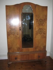Walnut wardrobe veneered for sale  LONDON