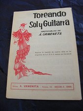 "Partitura Toreando Sol Y Guitarra 1963 Music Sheet ", usado comprar usado  Enviando para Brazil