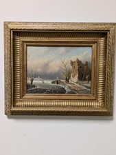 ölgemälde winterlandschaft p gebraucht kaufen  Rodenberg