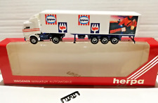 Usado, Herpa 1:87 H0 LKW Scania 142 V8 Iglo Langnese Kühlkoffer Containerzug OVP 843014 comprar usado  Enviando para Brazil