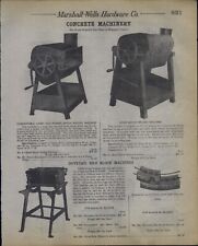 1912 PAPER AD 3 PG Máquina de Mistura de Concreto Estacionária Power Bloco de Lote Manual  comprar usado  Enviando para Brazil