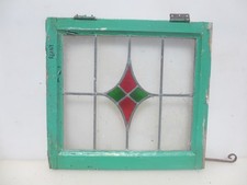 Painel de vitral antigo vintage antigo art déco madeira 21x15" comprar usado  Enviando para Brazil