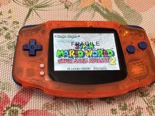 Console Game Boy Advance GBA laranja claro com luz de fundo iPS V5 LCD MOD retroiluminado, usado comprar usado  Enviando para Brazil