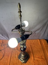 DWN•Luminária de mesa braço duplo puxar corrente interruptor abajur de mesa latão - Testado comprar usado  Enviando para Brazil