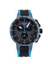 Relógio masculino Tissot T-Race cronógrafo azul pulseira de silicone - T111.417.37.441.05 comprar usado  Enviando para Brazil