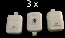 3 x conectores adaptadores OTG micro USB fabricante de equipamento original Samsung para Galaxy S6 S7 EDGE Note 5, usado comprar usado  Enviando para Brazil