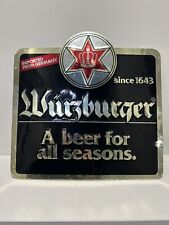 Wurzburger beer sign for sale  Flowery Branch