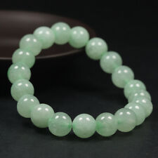 Pulseira feminina de jade verde esmeralda com miçangas de 7,5 pol. e 10 mm A-31888 comprar usado  Enviando para Brazil