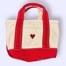 Vintage LL Bean Vermelho e Branco Micro Mini Barco e Sacola Feito nos EUA Coração comprar usado  Enviando para Brazil