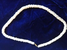 Gargantilha/colar vintage natural concha de puca com fecho de cano 8 1/2” diâmetro, usado comprar usado  Enviando para Brazil