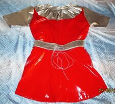 Lackminikleid rüschenkragen g gebraucht kaufen  Süderlügum