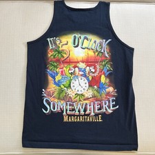 Regata masculina Jimmy Buffet Margaritaville Key West azul marinho praia média Flórida comprar usado  Enviando para Brazil