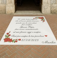 Tappeto matrimonio personalizz usato  Giugliano in Campania