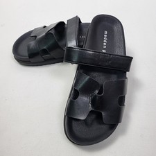 Sandálias Madden Girl pretas corrediças alça ajustável casual infantil tamanho 6, usado comprar usado  Enviando para Brazil