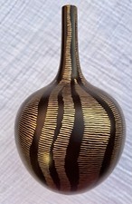 Vase black gold for sale  Terrell