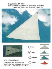 Voile ombrage gris d'occasion  Dourdan