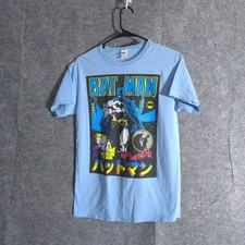 Camisa Batman Coringa Estampa Gráfica DC Comics Masculina Pequena Azul Claro Filme Vintage, usado comprar usado  Enviando para Brazil
