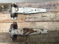 DOBRADIÇAS DE PORTA FREEZER VINTAGE INDUSTRIAL ANTIGA (par) aço fundido resistente comprar usado  Enviando para Brazil