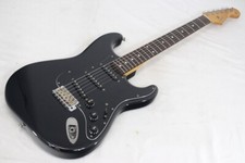 Guitarra elétrica Squier by Fender Stratocaster SST-33 preta década de 1990 feita no Japão comprar usado  Enviando para Brazil