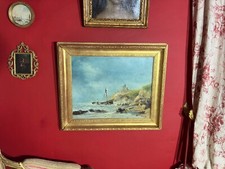Antique oil canvas d'occasion  Expédié en Belgium