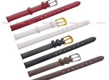 6 8 10mm fivela de couro genuíno liso sólido pulseira de relógio fina comprar usado  Enviando para Brazil