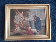 Huile toile ancienne d'occasion  Saintes