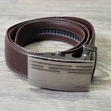 Cinto RailTek Masculino Couro Marrom Ajustável 36 em Vestido Catraca Formal Preppy comprar usado  Enviando para Brazil