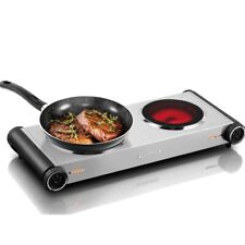 Placa quente dupla CUSIMAX, cooktop infravermelho 1800W, fogão elétrico portátil para Cooki comprar usado  Enviando para Brazil