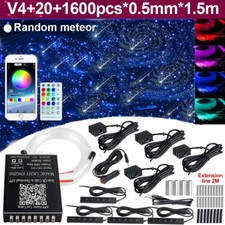 Kit de luz estrela forro carro 1600X meteoros estrela cadente teto luz brilho comprar usado  Enviando para Brazil